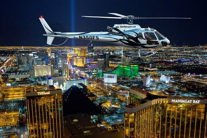 Las Vegas Helicopter Night Strip Flight with Optional Dinner